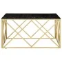Mesa de centro dorada acero inoxidable y vidrio templado by , Coffee table - Ref: Foro24-349980, Price: 256,92 €, Discount: -5%%