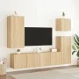 Muebles de TV de pared 5 pzas madera de ingeniería roble Sonoma | Foro24.es | Tu tienda online para hogar, jardín y más Foro24.es