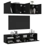 Muebles de TV de pared 5 piezas madera de ingeniería negro von , TV-Möbel - Ref: Foro24-3216512, Preis: 171,82 €, Rabatt: -5%%