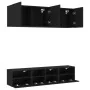 Muebles de TV de pared 5 piezas madera de ingeniería negro von , TV-Möbel - Ref: Foro24-3216512, Preis: 171,82 €, Rabatt: -5%%
