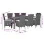 Set de comedor de jardín 7 pzas y cojines ratán sintético negro von , Gartensets - Ref: Foro24-3277509, Preis: 906,70 €, Raba...