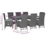 Set de comedor de jardín 9 pzas y cojines ratán sintético negro von , Gartensets - Ref: Foro24-3277516, Preis: 1,00 €, Rabatt...