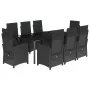 Set de comedor de jardín 9 pzas y cojines ratán sintético negro von , Gartensets - Ref: Foro24-3212328, Preis: 1,00 €, Rabatt...