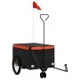 Remolque para bicicleta hierro negro y naranja 45 kg von , Fahrradanhänger - Ref: Foro24-94110, Preis: 104,68 €, Rabatt: -5%%