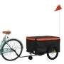 Remolque para bicicleta hierro negro y naranja 45 kg von , Fahrradanhänger - Ref: Foro24-94110, Preis: 104,68 €, Rabatt: -5%%