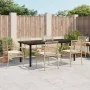 Set comedor de jardín 7 pzas con cojines ratán sintético beige | Foro24.es | Tu tienda online para hogar, jardín y más Foro24.es