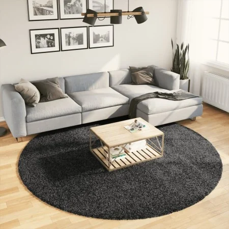 Alfombra peluda pelo largo moderna PAMPLONA antracita Ø 240 cm von , Teppiche - Ref: Foro24-375204, Preis: 96,74 €, Rabatt: -5%%