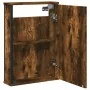 Armario con espejo baño madera roble ahumado 42x12x60 cm de , Tocadores de baño - Ref: Foro24-842433, Precio: 51,75 €, Descue...