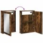 Armario con espejo baño madera roble ahumado 42x12x60 cm de , Tocadores de baño - Ref: Foro24-842433, Precio: 51,75 €, Descue...