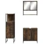 Set de muebles baño 3 pzas madera contrachapada roble ahumado | Foro24.es | Tu tienda online para hogar, jardín y más Foro24.es