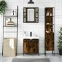 Set de muebles baño 3 pzas madera contrachapada roble ahumado | Foro24.es | Tu tienda online para hogar, jardín y más Foro24.es