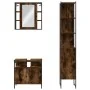 Set de muebles baño 3 pzas madera contrachapada roble ahumado von , Badezimmermöbel - Ref: Foro24-3214737, Preis: 182,61 €, R...