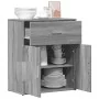 Aparador de madera de ingeniería gris Sonoma 60x31x70 cm by , Sideboards - Ref: Foro24-840469, Price: 73,70 €, Discount: -5%%
