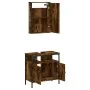 Set de muebles baño 2 pzas madera contrachapada roble ahumado by , Bathroom furniture - Ref: Foro24-3214777, Price: 91,38 €, ...