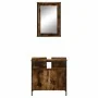 Set de muebles baño 2 pzas madera contrachapada roble ahumado by , Bathroom furniture - Ref: Foro24-3214777, Price: 91,38 €, ...