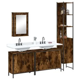 Set de muebles baño 4 pzas madera contrachapada