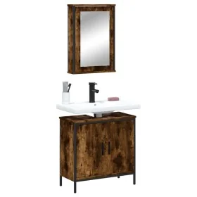 Set de muebles baño 2 pzas madera contrachapada
