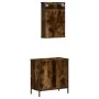 Set de muebles baño 2 pzas madera contrachapada roble ahumado | Foro24.es | Tu tienda online para hogar, jardín y más Foro24.es