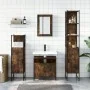 Set de muebles baño 4 pzas madera contrachapada roble ahumado by , Bathroom furniture - Ref: Foro24-3214827, Price: 217,85 €,...