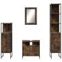Set de muebles baño 4 pzas madera contrachapada roble ahumado by , Bathroom furniture - Ref: Foro24-3214827, Price: 217,85 €,...
