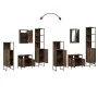 Set de muebles baño 4 pzas madera contrachapada roble ahumado by , Bathroom furniture - Ref: Foro24-3214827, Price: 217,85 €,...