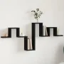 Estantería de pared madera de ingeniería negro 104,5x10x43 cm von , Regale und Regale - Ref: Foro24-840724, Preis: 28,86 €, R...