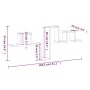Estantería de pared madera de ingeniería negro 104,5x10x43 cm von , Regale und Regale - Ref: Foro24-840724, Preis: 28,86 €, R...