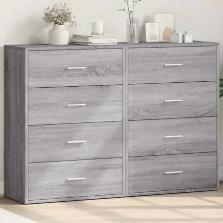 Aparadores 2 uds madera de ingeniería gris Sonoma 60x31x84 cm by , Sideboards - Ref: Foro24-3276586, Price: 168,87 €, Discoun...