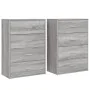 Aparadores 2 uds madera de ingeniería gris Sonoma 60x31x84 cm by , Sideboards - Ref: Foro24-3276586, Price: 168,87 €, Discoun...