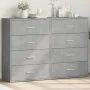 Aparadores 2 uds madera de ingeniería gris hormigón 60x31x84 cm by , Sideboards - Ref: Foro24-3276584, Price: 173,37 €, Disco...