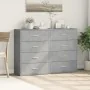 Aparadores 2 uds madera de ingeniería gris hormigón 60x31x84 cm by , Sideboards - Ref: Foro24-3276584, Price: 173,37 €, Disco...
