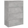 Aparadores 2 uds madera de ingeniería gris hormigón 60x31x84 cm by , Sideboards - Ref: Foro24-3276584, Price: 173,37 €, Disco...