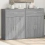 Aparadores 2 uds madera de ingeniería gris Sonoma 60x30x84 cm by , Sideboards - Ref: Foro24-3276600, Price: 147,34 €, Discoun...