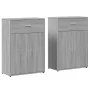 Aparadores 2 uds madera de ingeniería gris Sonoma 60x30x84 cm by , Sideboards - Ref: Foro24-3276600, Price: 147,34 €, Discoun...