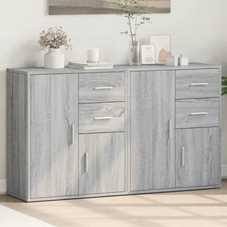Aparador de madera de ingeniería 2 uds gris Sonoma 60x31x70 cm | Foro24.es | Tu tienda online para hogar, jardín y más Foro24.es