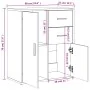 Aparador de madera de ingeniería 2 uds gris Sonoma 60x31x70 cm | Foro24.es | Tu tienda online para hogar, jardín y más Foro24.es