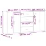 Aparadores 3 uds madera de ingeniería roble ahumado 60x31x84 cm | Foro24.es | Tu tienda online para hogar, jardín y más Foro24.es