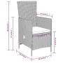 Juego de comedor de jardín 3 piezas con cojines beige von , Gartensets - Ref: Foro24-3099455, Preis: 338,96 €, Rabatt: -5%%