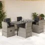 Set comedor jardín 7 pzas y cojines ratán sintético gris claro von , Gartensets - Ref: Foro24-3262908, Preis: 913,56 €, Rabat...