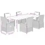 Set comedor jardín 7 pzas y cojines ratán sintético gris claro von , Gartensets - Ref: Foro24-3262908, Preis: 913,56 €, Rabat...