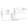 Estantería pared madera ingeniería gris hormigón 104,5x10x43 cm by , Shelves and shelves - Ref: Foro24-840726, Price: 25,07 €...