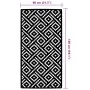 Alfombra de exterior ARAKIL blanca y negra 80x150 cm PP de , Protectores para exterior - Ref: Foro24-368571, Precio: 20,76 €,...