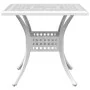 Mesa y sillas de bistró 3 piezas aluminio fundido blanco by , Garden sets - Ref: Foro24-3216339, Price: 534,78 €, Discount: -5%%