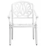 Mesa y sillas de bistró 3 piezas aluminio fundido blanco by , Garden sets - Ref: Foro24-3216339, Price: 534,78 €, Discount: -5%%