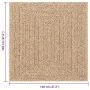 Alfombra ZIZUR apariencia de yute interior exterior 120x120 cm von , Teppiche - Ref: Foro24-4006154, Preis: 52,27 €, Rabatt: ...