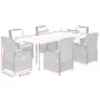 Set de comedor de jardín 7 pzas y cojines ratán sintético negro von , Gartensets - Ref: Foro24-3262838, Preis: 887,98 €, Raba...