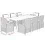 Set comedor jardín 9 pzas y cojines ratán sintético gris by , Garden sets - Ref: Foro24-3262867, Price: 1,00 €, Discount: -5%%