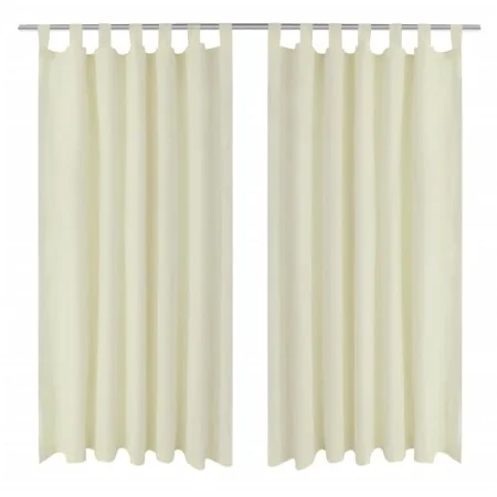 2 cortinas micro-satinadas con trabillas 140 x 245 cm von , Vorhänge und Gardinen - Ref: Foro24-130358, Preis: 31,65 €, Rabat...