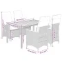 Set de muebles jardín 5 pzas con cojines ratán sintético negro by , Garden sets - Ref: Foro24-3276834, Price: 573,33 €, Disco...