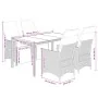 Set de muebles jardín 5 pzas con cojines ratán sintético negro by , Garden sets - Ref: Foro24-3276857, Price: 590,53 €, Disco...